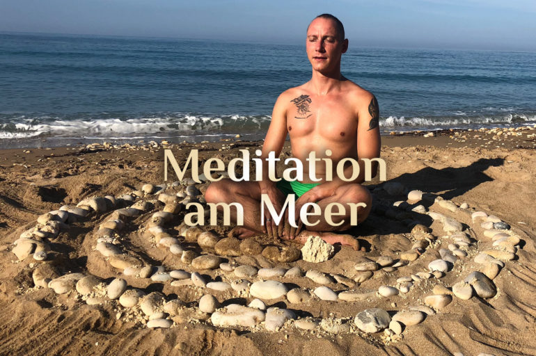 Meditation 🧘🏼‍♂️ in der Steinspirale 🌀 | Elementare Meditation 🧘🏻‍♀️ | Meditation am Meer 🌊