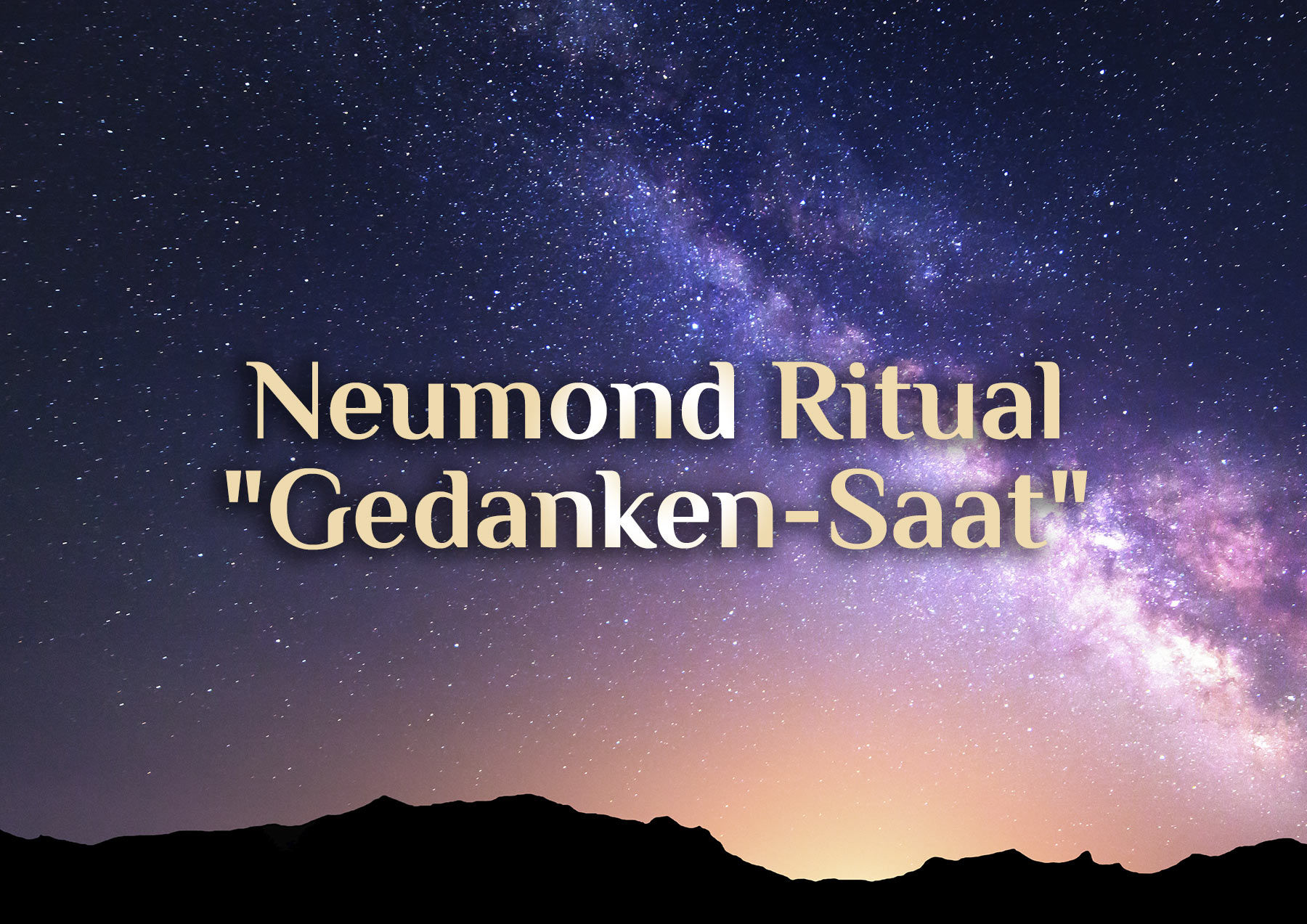 Neumond Ritual 🌚 Gedanken säen 🌚 Positiver Neumond